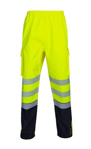 Beeswift DELTIC HI-VIS OVERTROUSER  TWO-TONE Saturn Yellow N 3XL