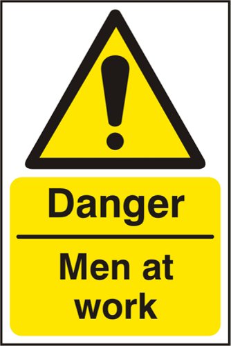 Beeswift B-Safe Danger Men At Work Sign 