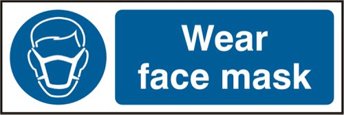 Beeswift B-Safe Wear Face Mask Sign 
