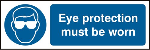 Beeswift B-Safe Eye Protection Must Be Worn Sign 