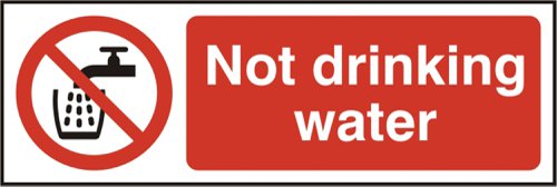 Beeswift B-Safe Not Drinking Water Sign 