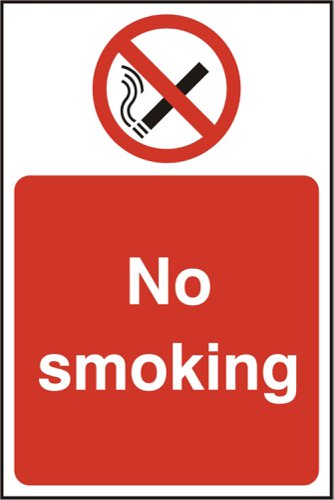 Beeswift B-Safe No Smoking Sign 