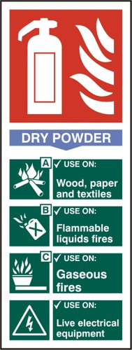 Beeswift B-Safe Fire Extinguisher Dry Sign 