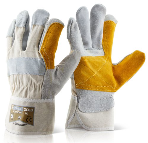 Beeswift B-Flex Canadian Double Palm High Quality Rigger Glove CANDPPN (Pack of 10) 