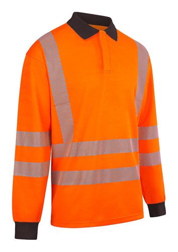 High Visibility Arc Flash Polo Shirt Orange 2XL