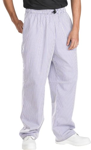 Beeswift Chefs Trousers Small Check Navy / White L