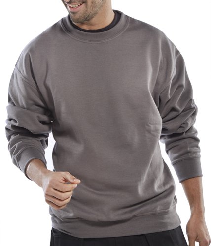 Beeswift Polycotton Sweatshirt Grey 4XL