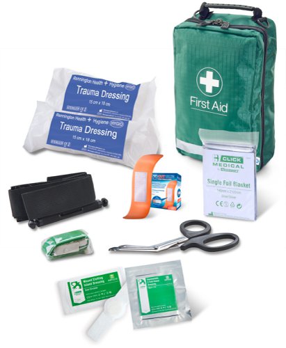 Click Medical Bs8599-1:2019 Critical Injury Pack Medium Risk In Bag 