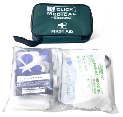 Click Medical Travel Kit (Compliant To Bs8599-1 / 2) In A Bag Green   CM0141