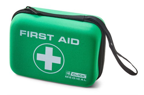 Click Medical Bs8599-1 Travel First Aid Kit In Small Feva Case Green 