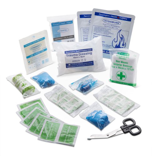 Click Medical Bs8599-2 Medium Travel First Aid Kit In Small Feva Case 
