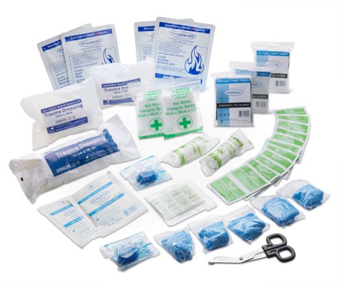 Click Medical Bs8599-2 Large Travel First Aid Kit In Medium Feva Case 
