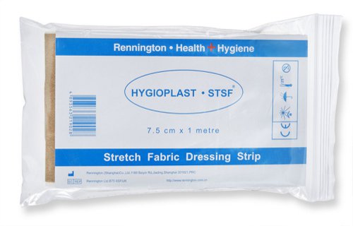 CM0438 Hygio Dressing Strip Fabric 7.5cm X 1M Pack Of 10  (Box of 10)