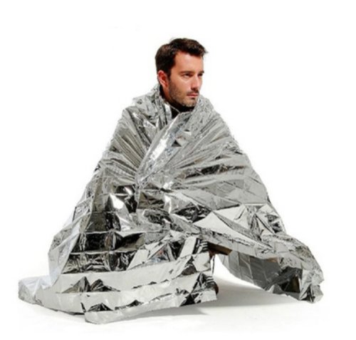 CM0491 | Cost effective insulation for accident victims, Ideal for those in shock or for wrapping around casualties with hypothermia, Radiant heat reflectance over 90%, Unfolded size: 210 x 130cm, Folds to a compact 10 x 6cm