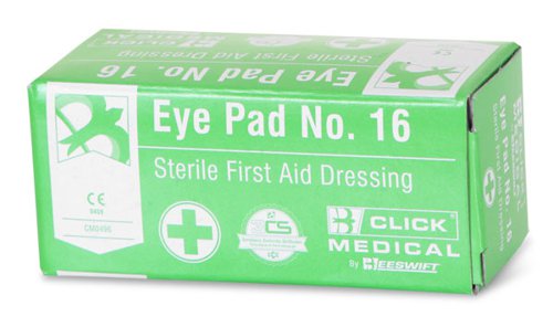 Click Medical CLICK MEDICAL EYEPAD NO 16 BOXED  Pk10