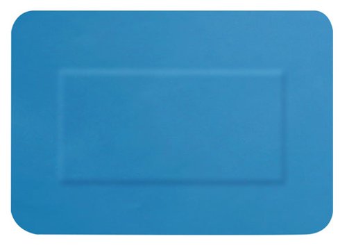 CM0503 Hygio Detectable Large Patch Plasters 50 Blue  (Box of 50)