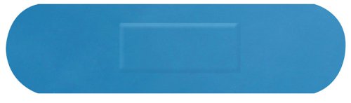 Hygio Detectable Meduim Strip Plasters 100 Blue  (Box of 100) Plasters & Bandages CM0504