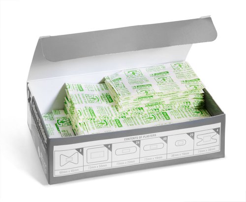 CM0522 Click Medical Fabric Plasters Assorted Box 100  (Box of 100)