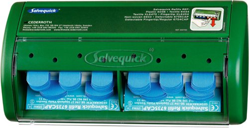 Salvequick Salvequick Plaster Dispenser 70 Detectable Blue  Plasters & Bandages CM0541