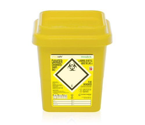Sharpsafe Sharp Safe Container 3Ltr  First Aid Room CM0639