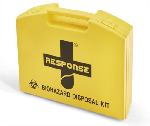 CM0640 | Our range of Body Fluid Spill kits and Sharps handling kits are designed to enable any worker to deal with the problems of body fluids such as blood and vomit and the problem of discarded needles and syringes. These kits are easy to use and address all the issues that are caused by cross contamination and infections caused by Bio Hazards. The HSE guidance on 'Blood - borne viruses in the workplace' (leaflet INDG342) and there is a provision under COSHH that employers have a legal duty to assess the risk of cross infection for employees and others affected by your work. Carrying a Click Medical spill or sharps handling kit, will help meet these requirements and increase the confidence of employees, knowing that you as the employer are dealing with the risk attached to biohazards and their control. Supplied in a large protective carrying case, this kit contains:, 5 x CM 0620 Single Application Clean Up Pack, 2 x Single Application Sharps Disposal Kit, 1 x CM0625 Trigger Disinfectant Spray, 1 x CM0630 100gms Super Absorbent Powder For use anywhere that you have a reasonable risk of having to deal with Body Fluid Spill and/or incidents where you may come across used syringes and needles.