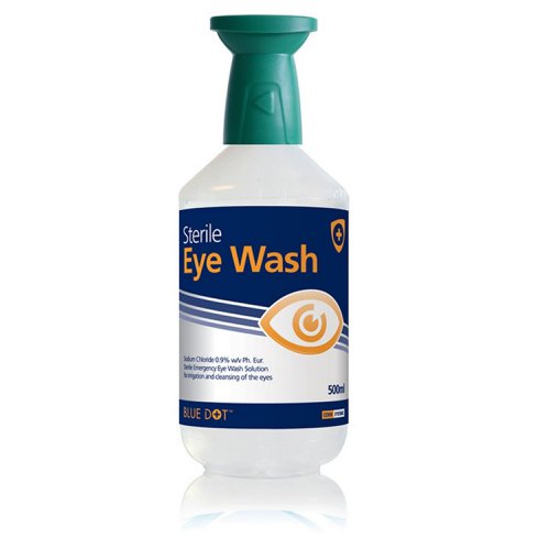 Click Medical Eyewash Bottle 500ml With Eye Bath 
