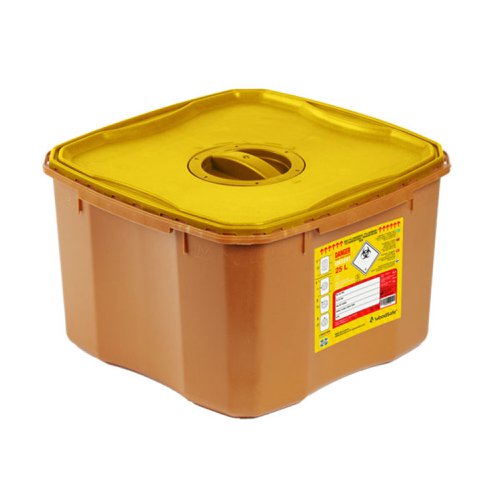 Woodsafe Sharps Bin Lid And Screw Fit Cap 25ltr