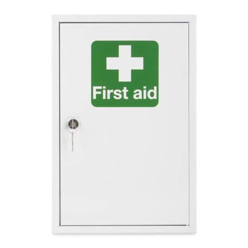 Click Medical Single door metal first aid cabinet