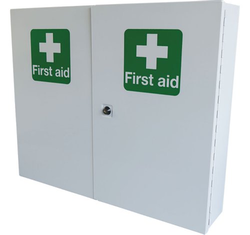 Click Medical Double Door Metal First Aid Cabinet 