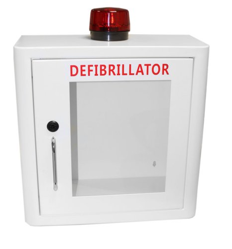 Click Medical Defibrillator Mild Steel Cabinet Internal White 