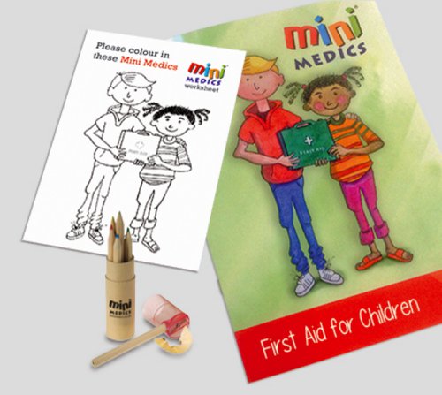CM1323 Click Medical First Aid For Children Pack With Coloured Pencils 