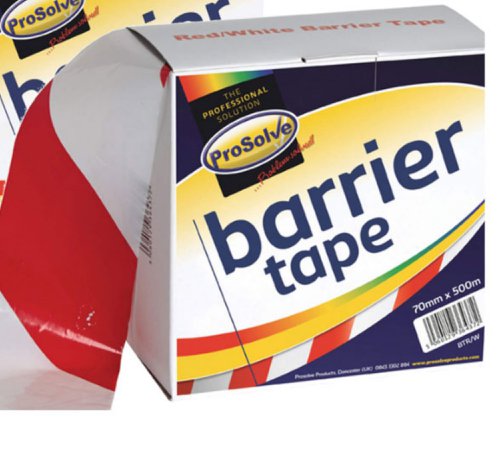 Prosolve Barrier Tape 70mm X 500M Red / White