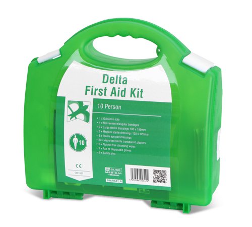 Click Medical Delta Hse 1-10 Person First Aid Kit 