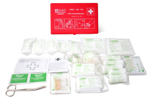Click Medical German Vehicle First Aid Kit Din 13164 In Travel Box   CM1829