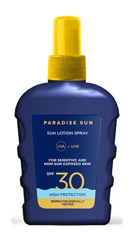 PARADISE SUN 100ML SUN LOTION SPRAY SPF 30