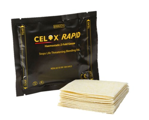 CeloxCelox Rapid Haemostatic Gauze Z-Fold 