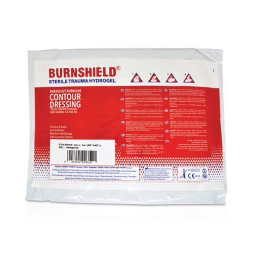 Burnshield Sterile Trauma Hydrogel Contour Burn Dressing
