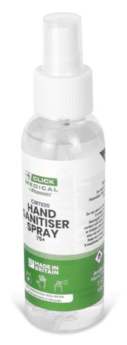 Click Medical 75% Alcohol Hand Sanitiser Spray 100ml cm7035
