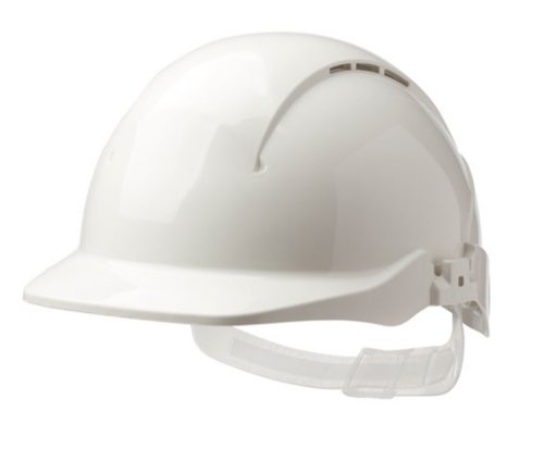 Centurion Concept Core Full Peak Slip Ratchet Vented Helmet White 