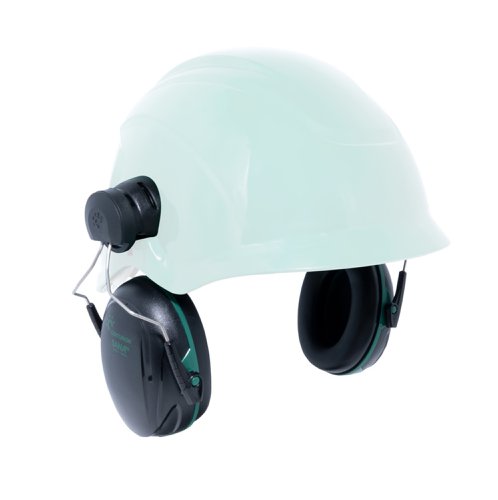 CNSANA25 | Sana Ear Defenders offer a wide range of attenuation levels, from 25dB to 34dB, to suit the majority of industrial environments, providing protection against light industry noise through to extremely high noise levels. The Sana range was developed to provide superior performance and enhanced comfort and fit as well as being fully compatible with Centurion’s safety helmets and face protection. Stylish cup design in matt Black with gloss features, Colour coded ring and front printing for easy identification and selection of the correct attenuation level, Easy to adjust steel arms for quick personalised fit, Compatible with the full range of Centurion safety helmets and face protection (supplied with Euro & connect clips), Soft wide cushions for maximum comfort, The Sana ear defender range is also available as headband mounted versions, H=33dB,M=23dB,L=14dB, SNR 25dB