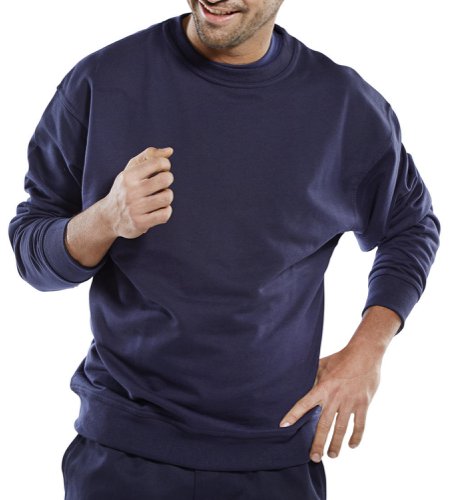 Beeswift Premium Sweat Shirt Navy Blue XL