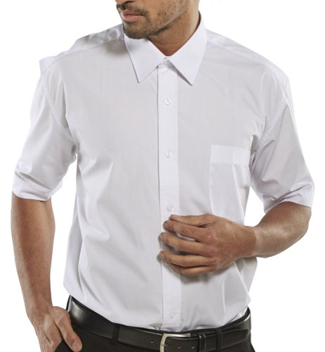 Beeswift Classic Shirt Short Sleeve White 17.5