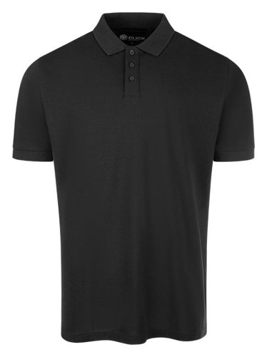 CLICK WORKWEAR UNISEX BLACK S/S POLO SHIRT