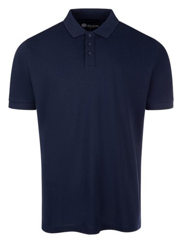 CLICK WORKWEAR UNISEX NAVY S/S POLO SHIRT
