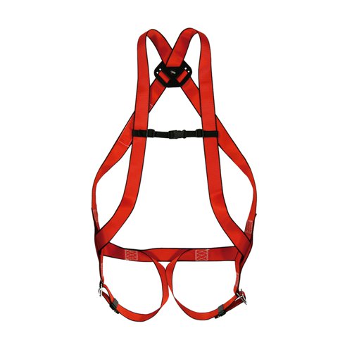 CXFA10 | The Climax model 10 Basic fall arrest harness has been specially designed to work in situations that securing devices are not required. . Fall arrest harness 10 Basic (EN 361). Dorsal fall arrest attachment point comprising 8mm steel D buckle, to connect a fall arrest system.. 45 mm polyester strap.. Includes buckles on the leg loops.. Weight: 0,5700 Kg