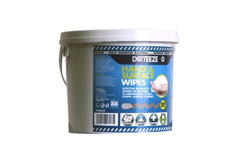 Dirteeze Hand And Surface Wipes Bucket 