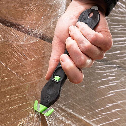 Klever Eco Xchange 20 Safety Cutter Black/Green Box 10  ECO-200XC-20EXN