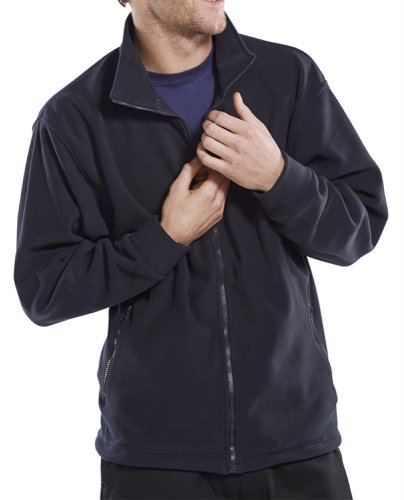 Beeswift Click Classic Fleece Jacket Elasticated Cuffs Full Zip Front