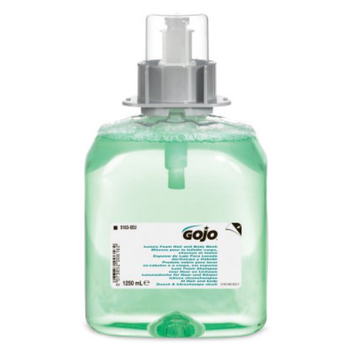 GoJo Luxury Foam Hair & Body Wash 1250ml Pack 3