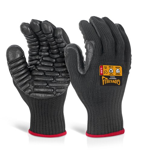 Beeswift Glovezilla Anti-Vibration Glove Black XL